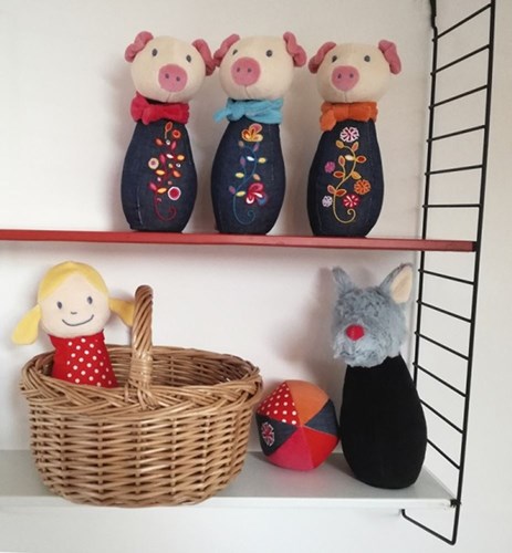 Egmont Toys Jeu de quilles Loup 18 cm-2