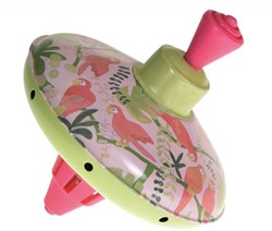 Egmont Toys Humming top perroquet en métal 13 cm