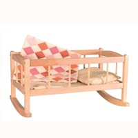 Egmont Toys Berceau en bois avec couverture 50x30x27 cm