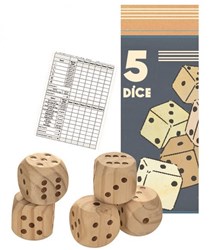 Egmont Toys 5 dés en bois 35 cm