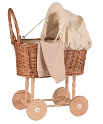 Egmont Toys Landau de poupée en roseau 44x27x58 cm Coquille d'œuf