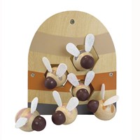 Egmont Toys Boîte à formes en bois Abeilles 17x18x6,5 cm
