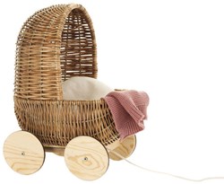Egmont Toys landau poupée osier petit - poussette jouet 28x23x37 cm