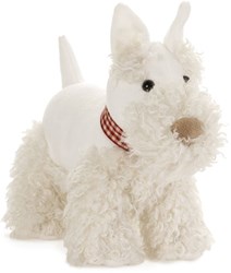 Egmont Toys peluche chien Lola blanc 21x10x18 cm jouet doux
