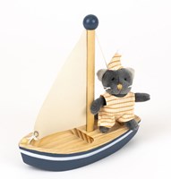 Egmont Toys peluche Malo le chat dans un bateau 18x18x8 cm jouet bébé-2