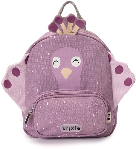 Trixie sac à dos enfant Mrs. Peacock - cartable imperméable violet