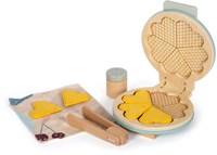 Small Foot gaufrier en bois set de jeu - cuisine jouet 10 pièces-2