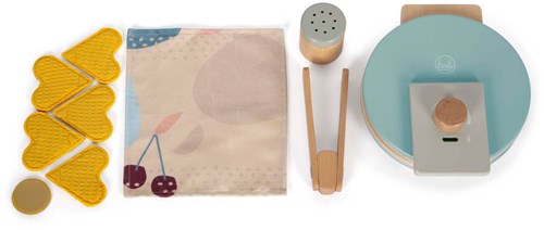 Small Foot gaufrier en bois set de jeu - cuisine jouet 10 pièces-3