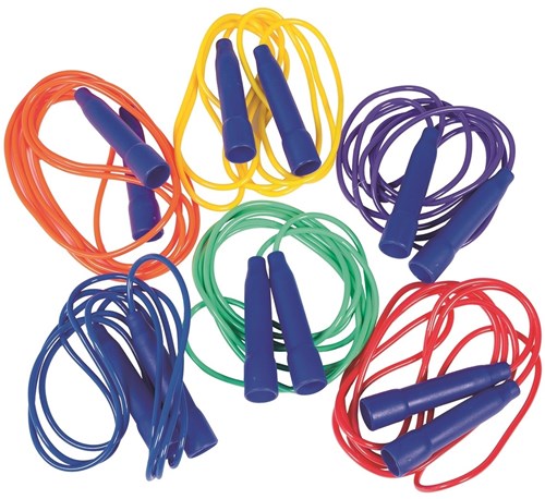Megaform corde à sauter jouet 215cm - set de 6 couleurs pour enfants