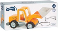 Small Foot chargeuse sur pneus en bois - véhicule de chantier avec pelle