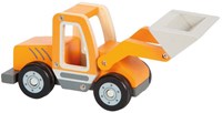 Small Foot chargeuse sur pneus en bois - véhicule de chantier avec pelle-2
