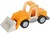 Small Foot chargeuse sur pneus en bois - véhicule de chantier avec pelle-3