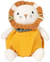 Small Foot peluche lion bébé doudou tissu mousseline-3