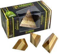 Casse-tête 3D en bambou Eureka - Pyramide-2