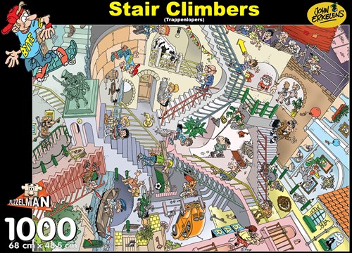 Puzzelman puzzle Stair Climbers 1000 pièces John Erkelens