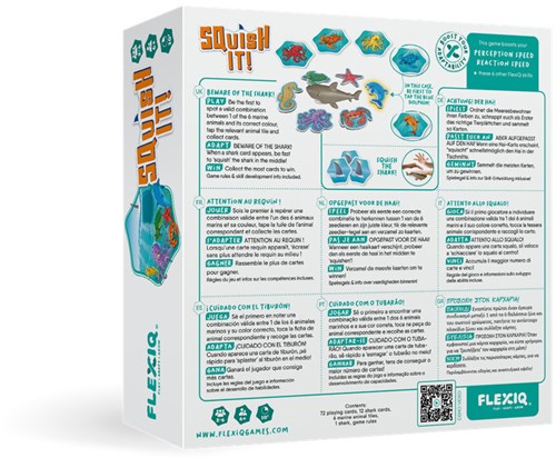 Asmodee jeu de cartes Squish It - jeu éducatif pour enfants avec animaux marins-2