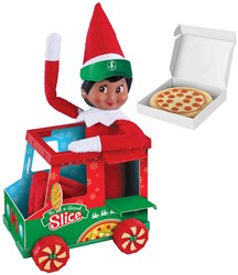 Elf On The Shelf voiture jouet - Camion à pizza pour enfants