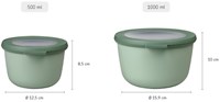 Mepal bol multi-usage Cirqula boîte de conservation ronde 1000 ml - Nordic sage - hermétique-3