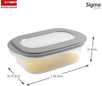 Sunware boîte à fromage Sigma Home transparente avec plateau - boîte de conservation grise-2