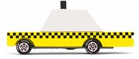 Candylab voiture jouet en bois - Taxi jaune - Candycar World - vie urbaine-2