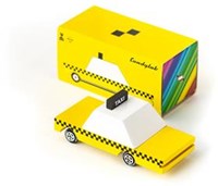 Candylab voiture jouet en bois - Taxi jaune - Candycar World - vie urbaine-3
