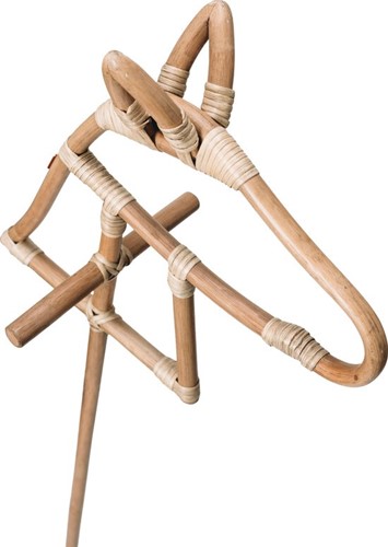  Poppie Toys Cheval de bataille en rotin