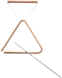 Choroi triangle instrument de musique bronze lisse 20 cm set avec accessoires