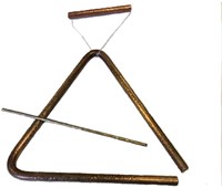 Choroi triangle instrument de musique bronze grand - jeu sonore artisanal