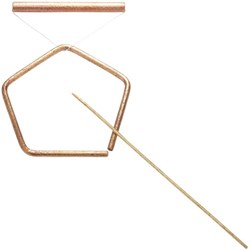 Choroi instrument de musique set pentangle bronze martelé petit set