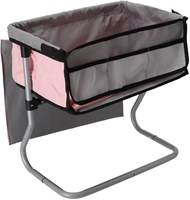 Table à langer poupée gris rose - meuble jouet poupée 39x25x39cm-2