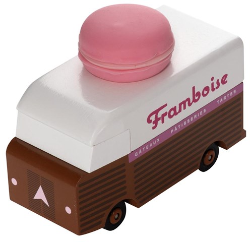 Candylab voiture jouet Macaron Van rose - bus rétro pour enfants-2