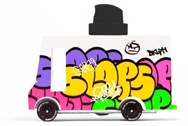 CANDYLAB Candycar Vans - Graffiti Black