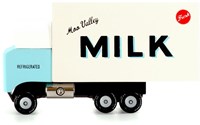 Candylab voiture jouet Milk Truck - véhicule en bois rétro