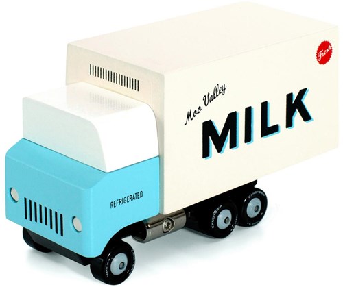 Candylab voiture jouet Milk Truck - véhicule en bois rétro-2
