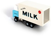 Candylab voiture jouet Milk Truck - véhicule en bois rétro-3