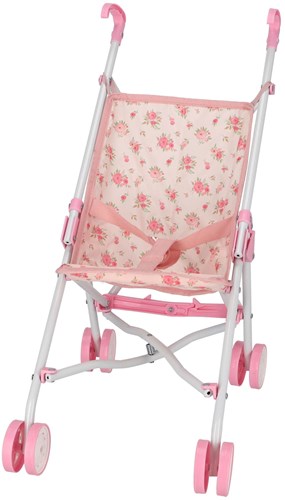 KiddyGo poussette poupée fleur rose - landau jouet pour poupées-2