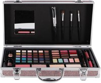 Casuelle mallette maquillage multi glitter rose 61 pièces avec miroir-2