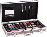 Casuelle mallette maquillage multi glitter rose 61 pièces avec miroir-3