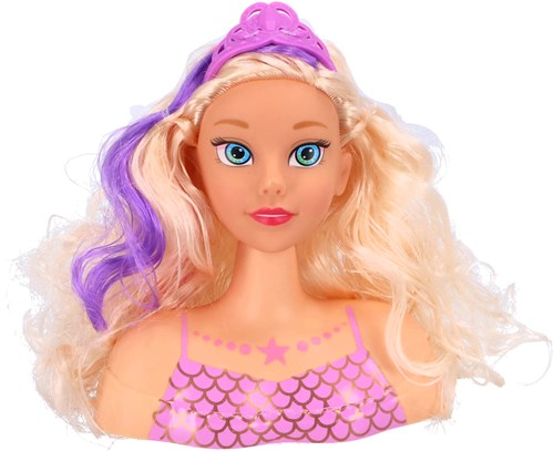 Moonlight tête à coiffer sirène princesse 18 cm avec accessoires jouet-3