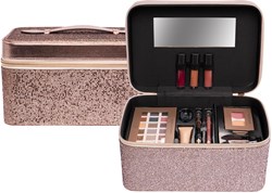 Beautycase mallette maquillage enfant bronze luxe avec miroir et accessoires