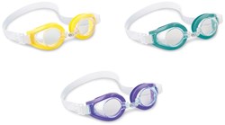 Intex lunettes de natation enfant violettes silicone réglables 3-8 ans