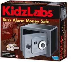 4M Kidzlabs : CLUB SCIENCE / ARGENT AVEC ALARME, fonctionne avec 1x1,5V piles AA (non incluses), boîte 24x22x6cm, 8+.