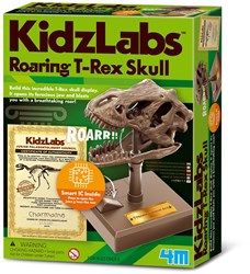 4M KIDZROBOTIX: CRÂNE DE T-REX RUGISSANT DE 12cm