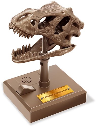 4M Crâne de T-Rex rugissant jouet - kit éducatif dinosaure à construire-3