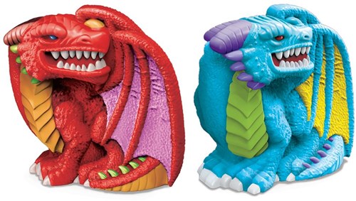 4M Crea Moulage et Peinture Plâtre 3D Dragons Coffret Créatif 18x22x5cm 5+-3