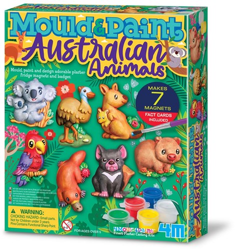 4M kit créatif moulage et peinture animaux australiens jouet