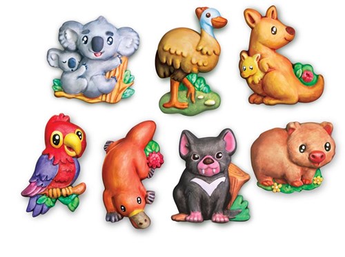 4M kit créatif moulage et peinture animaux australiens jouet-2