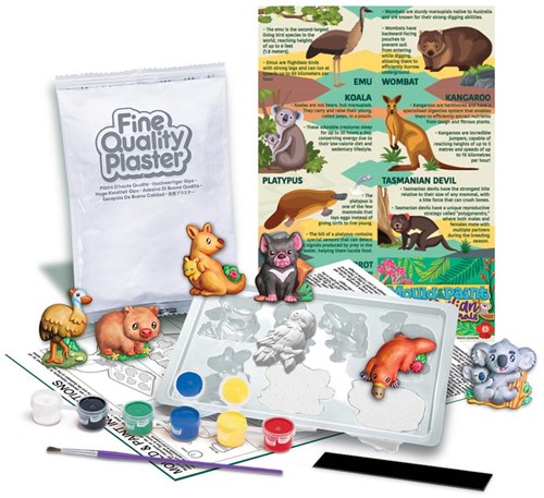 4M kit créatif moulage et peinture animaux australiens jouet-3