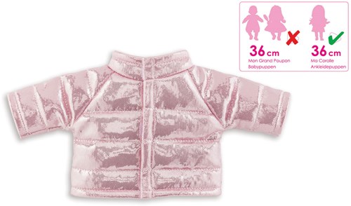 Corolle veste poupée rose - doudoune métallique pour Ma Corolle poupée 36 cm-2