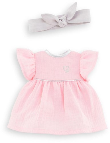 Corolle robe de poupée avec bandeau - robe rose pour poupées 36 cm-2